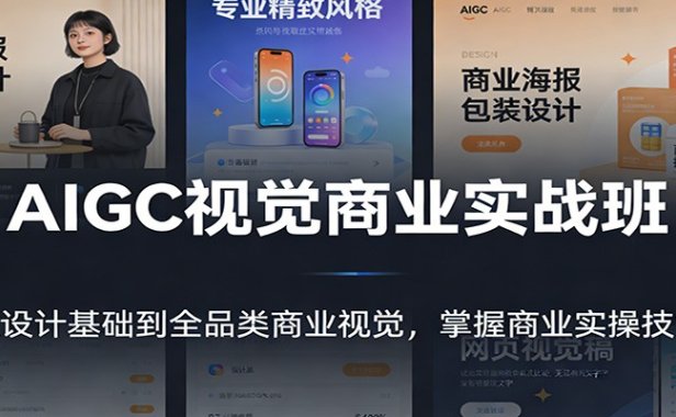 AIGC视觉商业实战班：从设计基础到全品类商业视觉，掌握商业实操技能