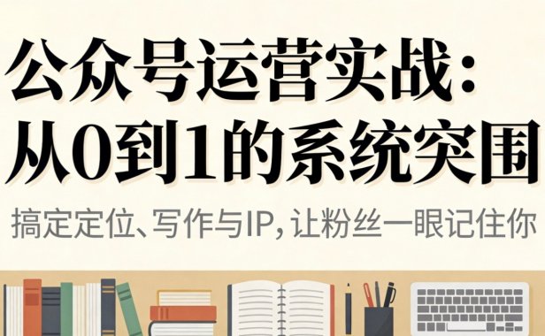 公众号运营实战:从0到1的系统突围