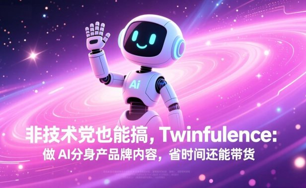 非技术党也能搞!Twinfluence:做 AI 分身产品牌内容,省时间还能带货