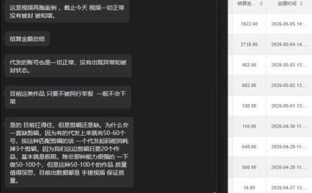 【团长合作2.0】视频矩阵项目_招发手矩阵+剪辑师，共赢项目【揭秘】