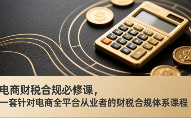 电商财税合规必修课，是一套针对电商全平台从业者的财税合规体系课程