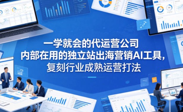 一学就会的代运营公司内部在用的独立站出海营销AI工具,复刻行业成熟运营打法