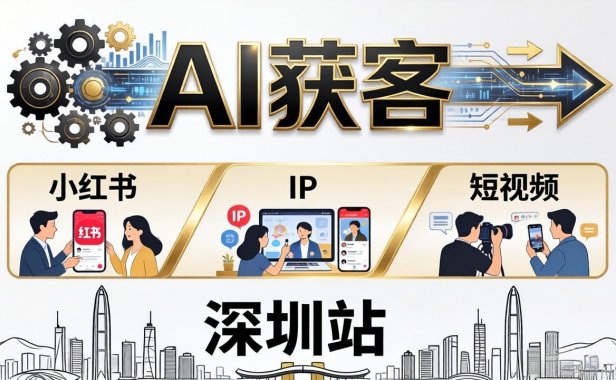 2026AI获客大课深圳站：4月17日-19日3天2夜拆透小红书+IP+短视频，老板操盘手必来