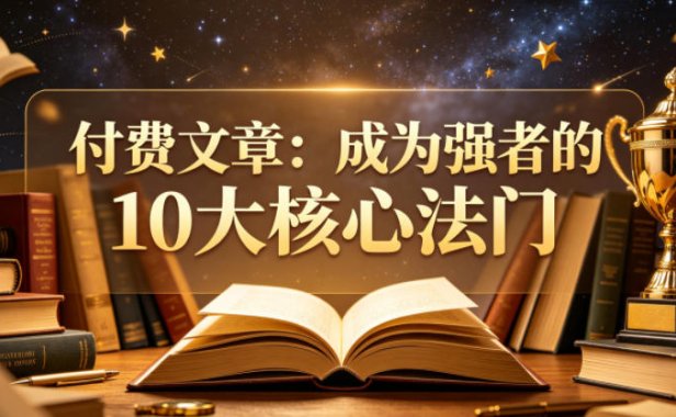 付费文章:成为强者的10大核心法门
