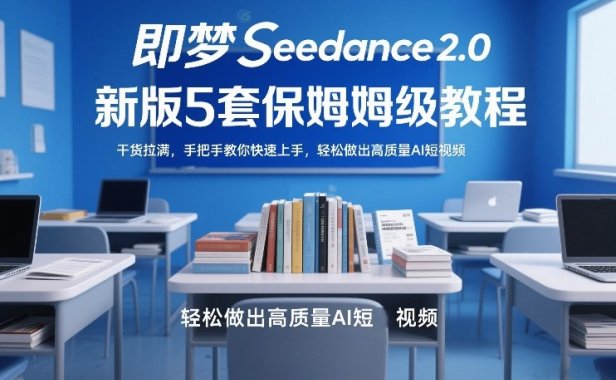 即梦Seedance2.0新版5套保姆级教程，干货拉满，手把手教你快速上手，轻松做出高质量AI短视频