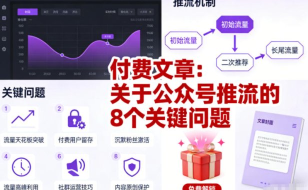 付费文章:关于公众号推流的8个关键问题