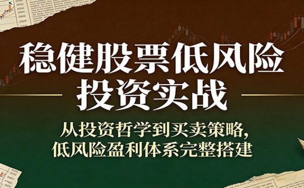 稳健股票低风险投资实战：从投资哲学到买卖策略，低风险盈利体系完整搭建