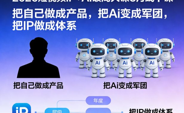 2026短视频IP+AI破局大课3月线下课，把自己做成产品，把Ai变成军团，把IP做成体系