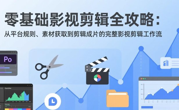 零基础影视剪辑全攻略：从平台规则、素材获取到剪辑成片的完整影视剪辑工作流