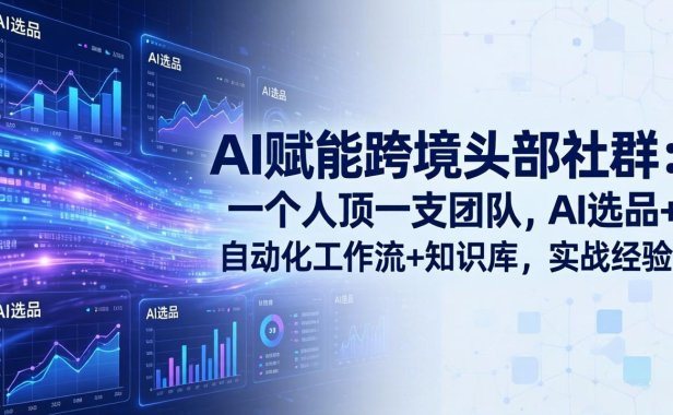 AI赋能跨境头部社群:一个人顶一支团队,AI选品+自动化工作流+知识库,实战经验-更新3月