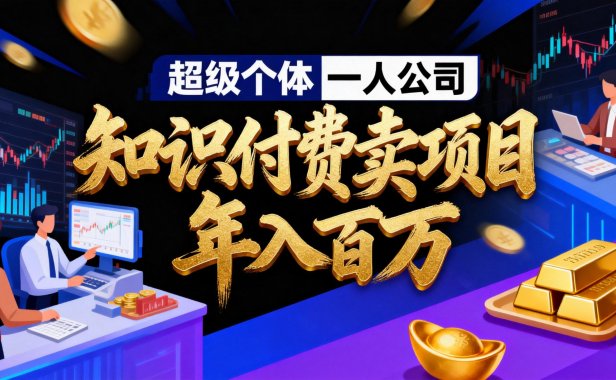 2026年“超级个体一人公司”私域卖项目年入百万，个人IP-精准引流-项目包装-转化成交