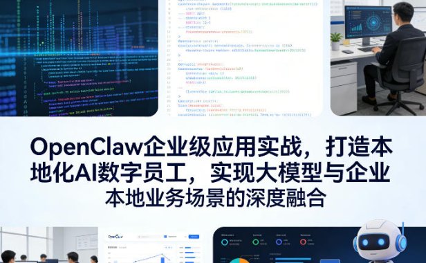 OpenClaw企业级应用实战，打造本地化AI数字员工，实现大模型与企业本地业务场景的深度融合(更新0329)