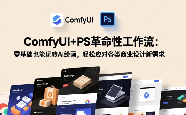 ComfyUI+PS革命性工作流：零基础也能玩转AI绘画，轻松应对各类商业设计新需求