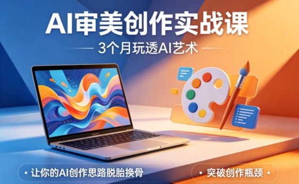 AI审美创作实战课,3个月玩透AI艺术,让你的AI创作思路脱胎换骨,突破创作瓶颈(更新0617)