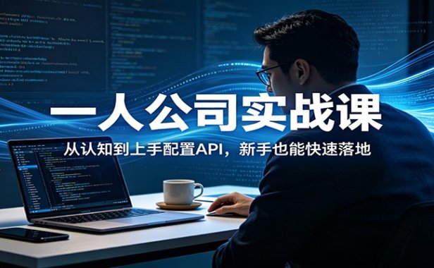 一人公司实战课：从认知到上手配置API，新手也能快速落地