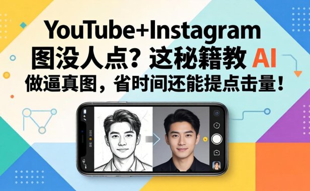 YouTube+Instagram图没人点？这秘籍教 AI 做逼真图，省时间还能提点击量