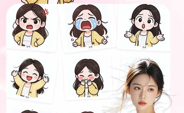 一张照片秒变N种专属表情包，三步搞定可爱搞怪治愈风，从此斗图聊天不再到处存别人图