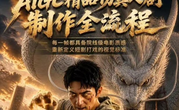 AIGC精品仿真人剧豢龙人全流程制作解析2026,国风仿真人创作+打斗剧情+人设编排,一站式AI短剧入门