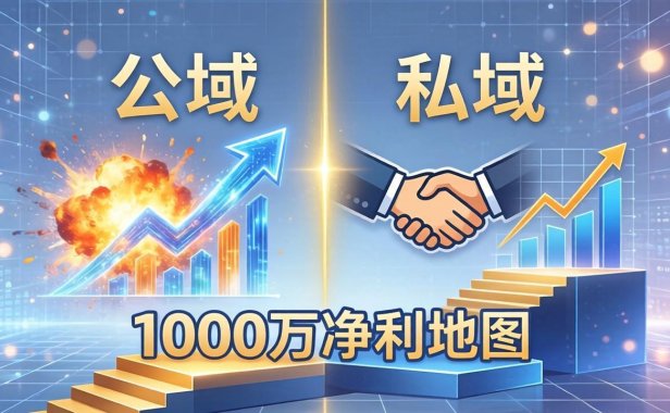 公域玩命出爆款，私域悄悄做成交：这套AI内训课，2026给你打通1000万净利的地图