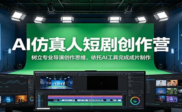 AI仿真人短剧创作营:树立专业导演创作思维,依托AI工具完成成片制作