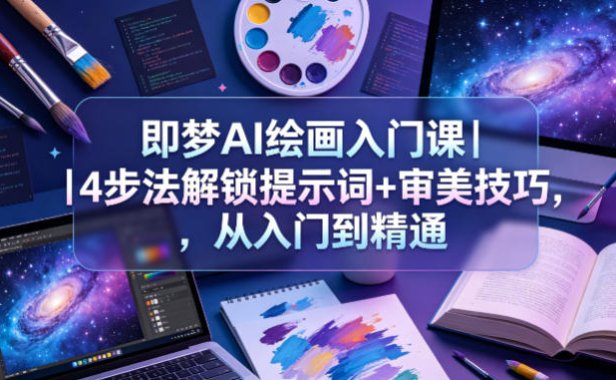 即梦AI绘画入门课｜4步法解锁提示词+审美技巧，从入门到精通