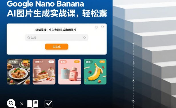 Google Nano Banana AI图片生成实战课，轻松掌握，小白也能生成商用图片
