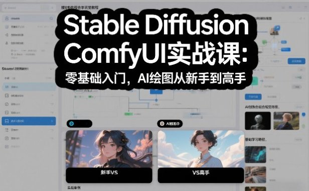 Stable Diffusion ComfyUI实战课:零基础入门,AI绘图从新手到高手