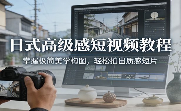 日式高级感短视频教程：掌握极简美学构图，轻松拍出质感短片