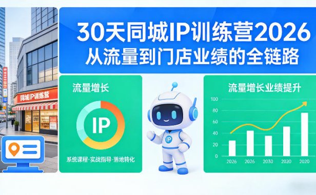 30天同城IP训练营2026年，从流量到门店业绩的全链路