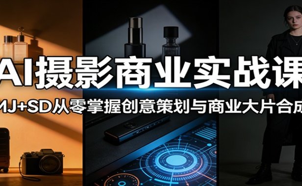 AI摄影商业实战课：MJ+SD从零掌握创意策划与商业大片合成