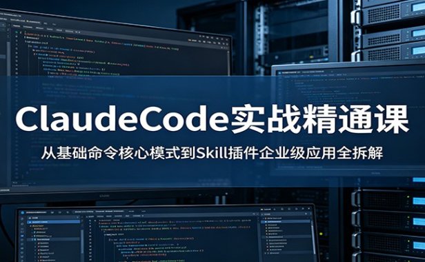 ClaudeCode实战精通课:从基础命令核心模式到Skill插件企业级应用全拆解