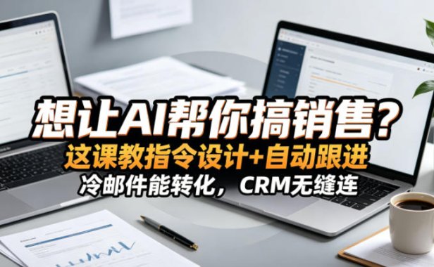想让AI帮你搞销售?这课教指令设计+自动跟进,冷邮件能转化,CRM无缝连!【原创双语字幕】