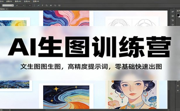 AI生图训练营:文生图图生图,高精度提示词,零基础快速出图
