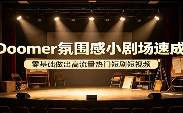 Doomer氛围感小剧场速成，零基础做出高流量热门短剧短视频