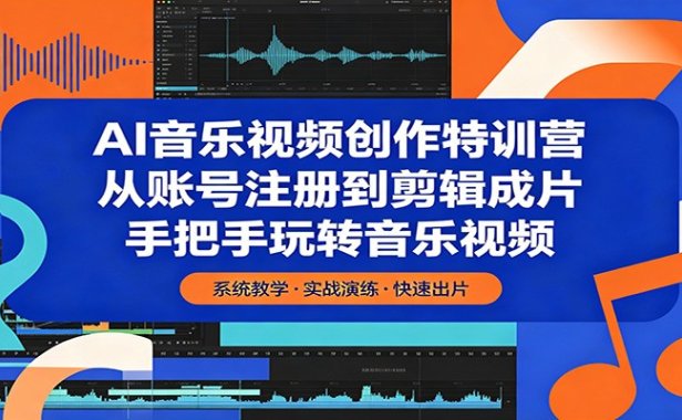AI音乐视频创作特训营:从账号注册到剪辑成片,手把手玩转音乐视频
