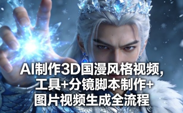 AI制作3D国漫风格视频，工具+分镜脚本制作+图片视频生成全流程