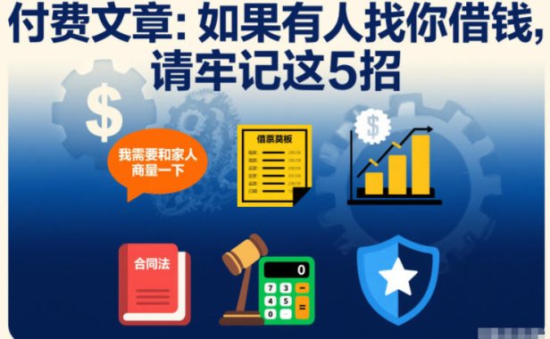 付费文章：如果有人找你借钱，请牢记这5招