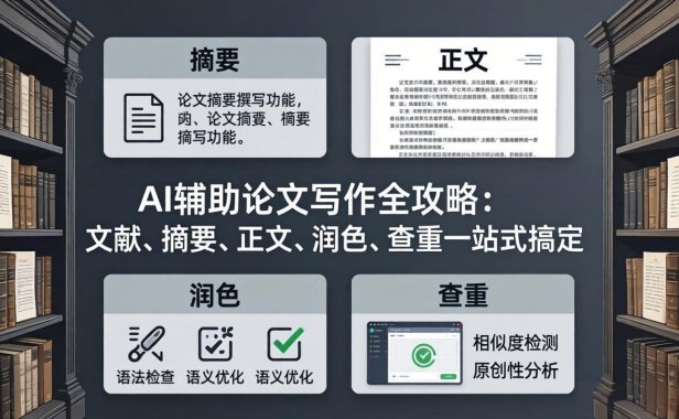 AI辅助论文写作全攻略：文献、摘要、正文、润色、查重一站式搞定