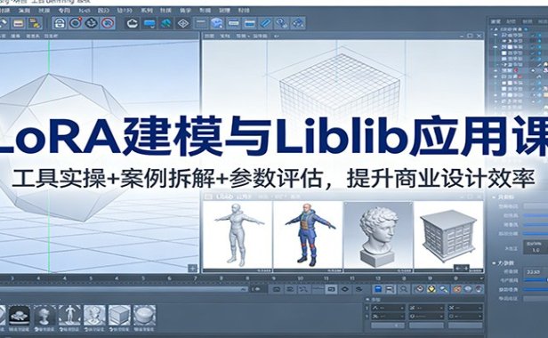 LoRA建模与Liblib应用课：工具实操+案例拆解+参数评估，提升商业设计效率