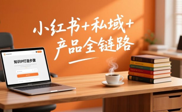 个人IP系统变现课2026，小红书+私域+产品全链路，手把手教你打造年入百万的知识IP
