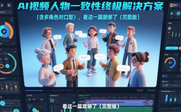 AI视频人物一致性终极解决方案(含多角色对口型),看这一篇就够了(完整版)
