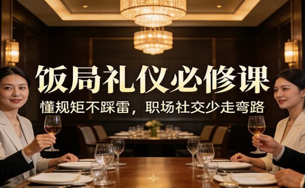 公众号收费文章:《饭局礼仪必修课:懂规矩不踩雷,职场社交少走弯路》