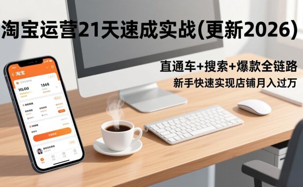 淘宝运营21天速成实战(更新2026
