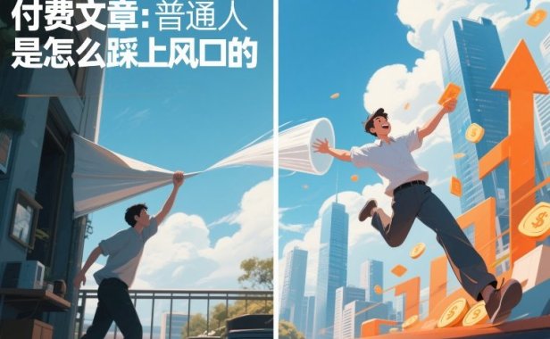 付费文章:普通人是怎么踩上风口的