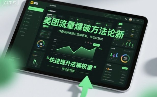 美团流量爆破方法论，付费流快速提升店铺权重，带动自然流