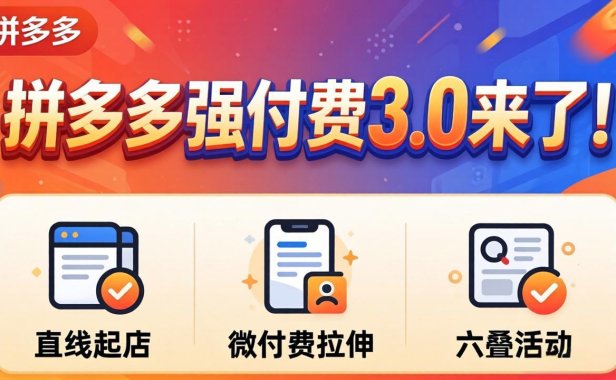 拼多多强付费3.0来了(更新4月