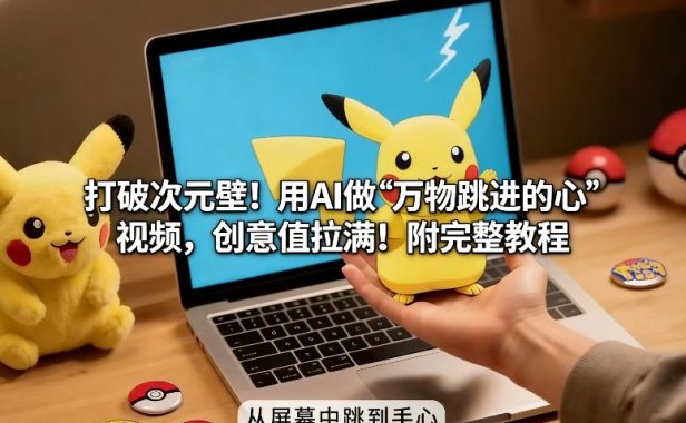 打破次元壁！用AI做【万物跳进手心】视频，创意值拉满！附完整教程