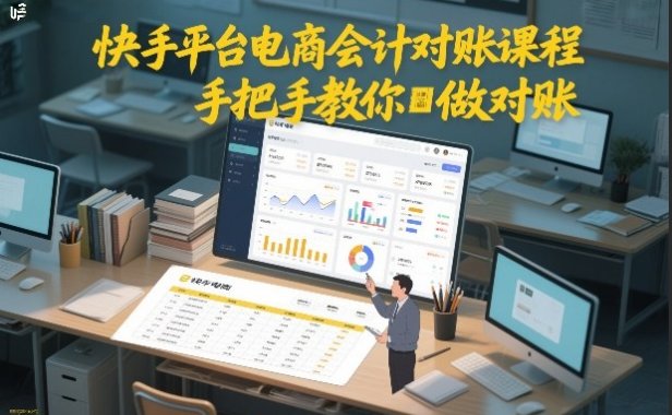 快手平台电商会计对账课程，手把手教你做对账