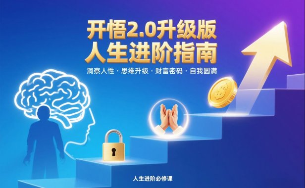 开悟2.0升级版人生进阶指南，洞察人性-思维升级-财富密码-自我圆满