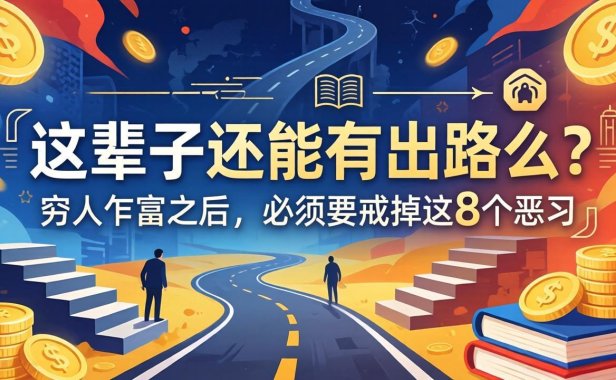 关于人生两篇付费文章【这辈子还能有出路么？】【穷人乍富之后，必须要戒掉这8个恶习】